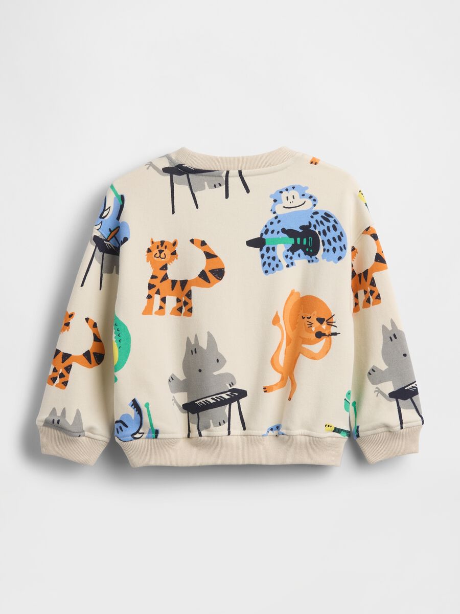 Felpa in misto cotone con stampa_1