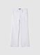 White Stretch Cotton Flare Jeans_4