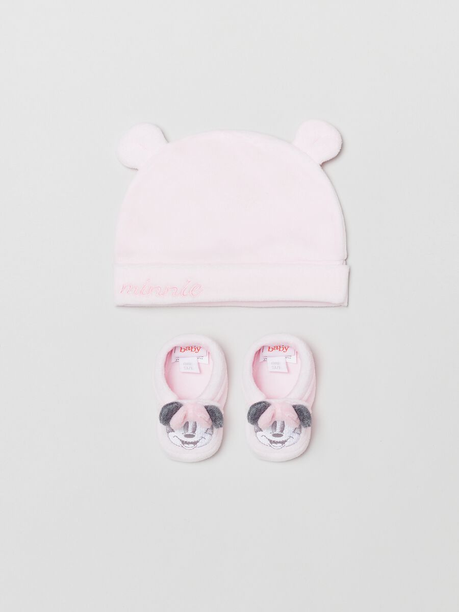 Set berretto e scarpine con ricamo Minnie_0