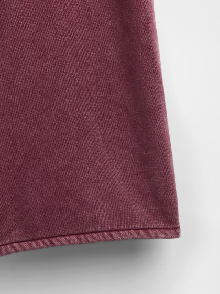 Purple trousers in cotton and polyester blend_5