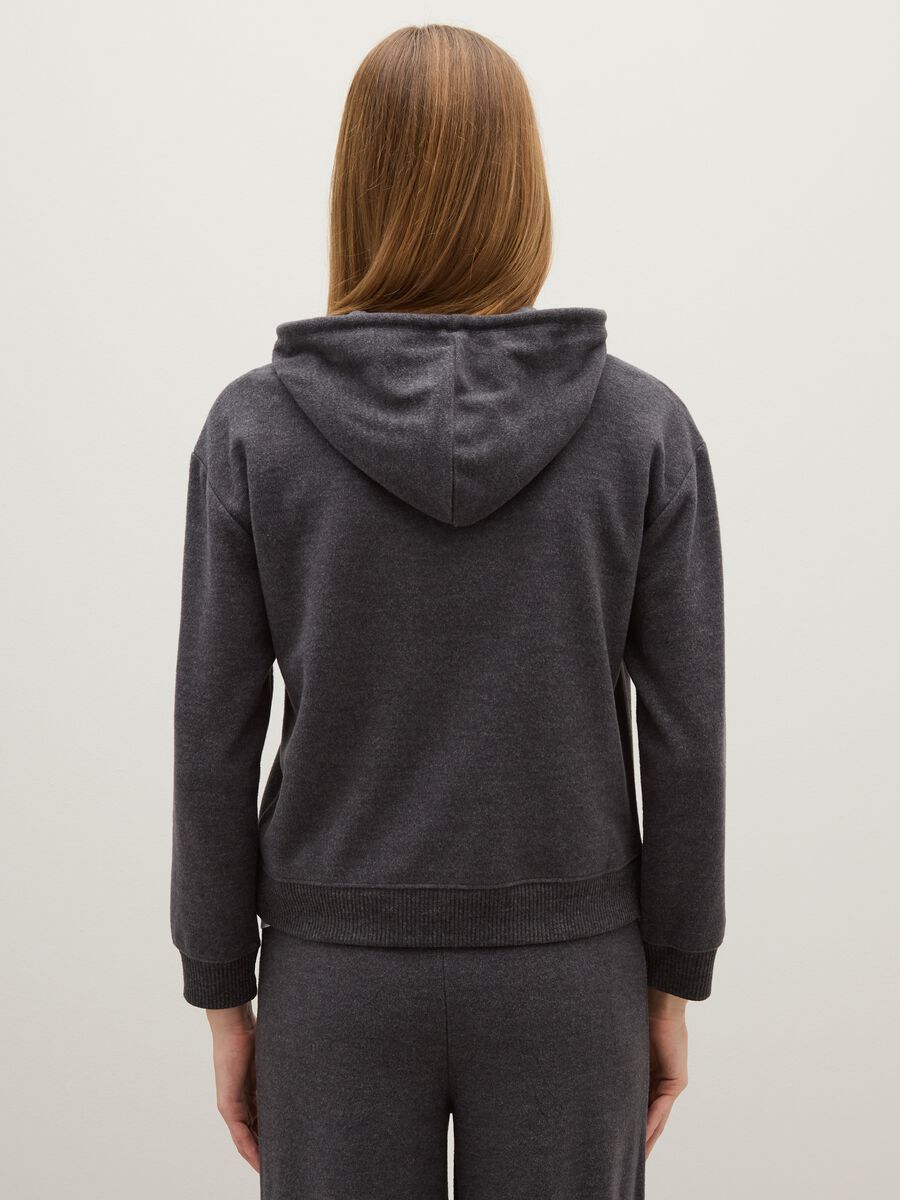 Grey regular fit hoodie_2