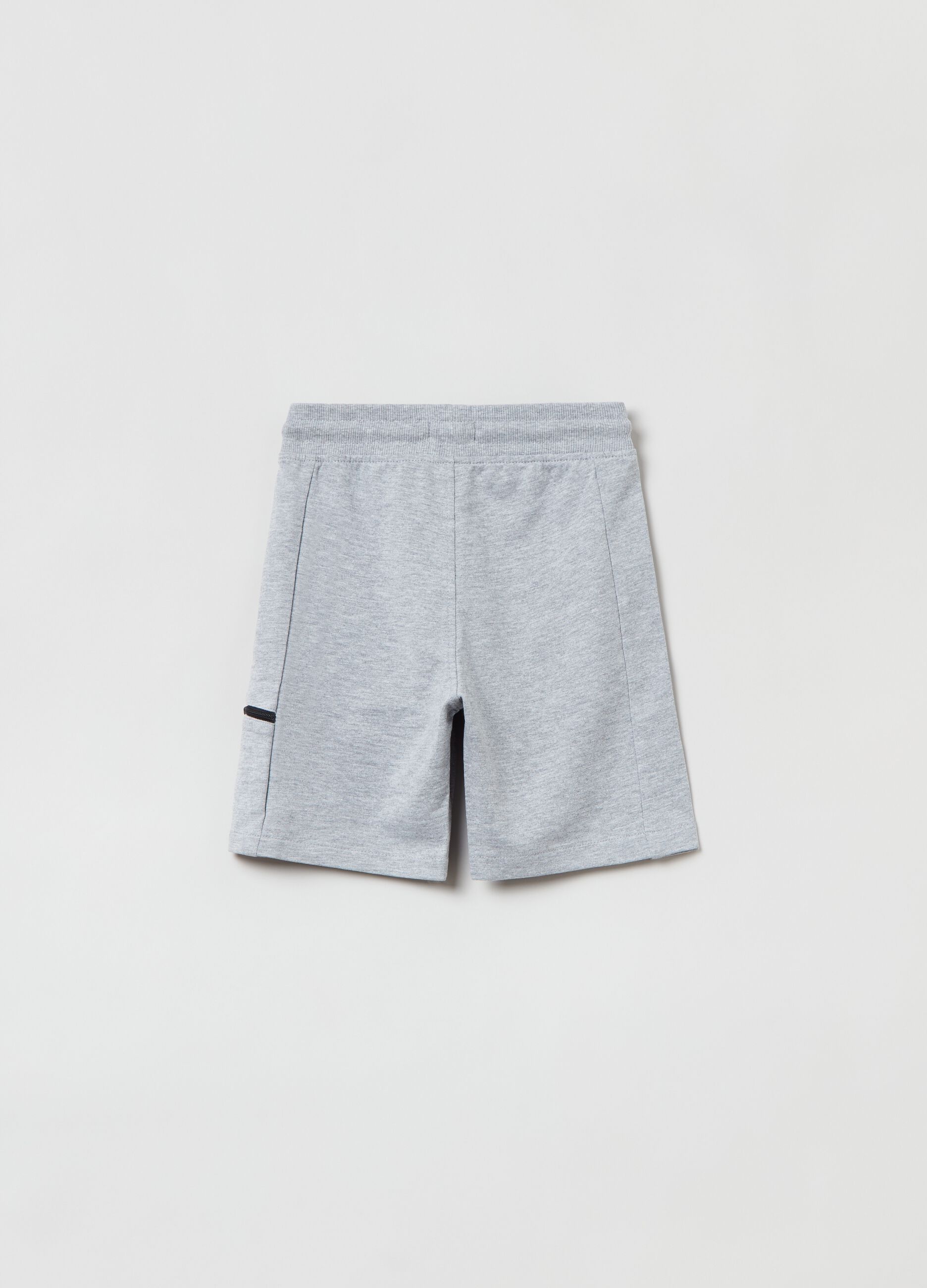 Shorts con coulisse e tasca con zip_1