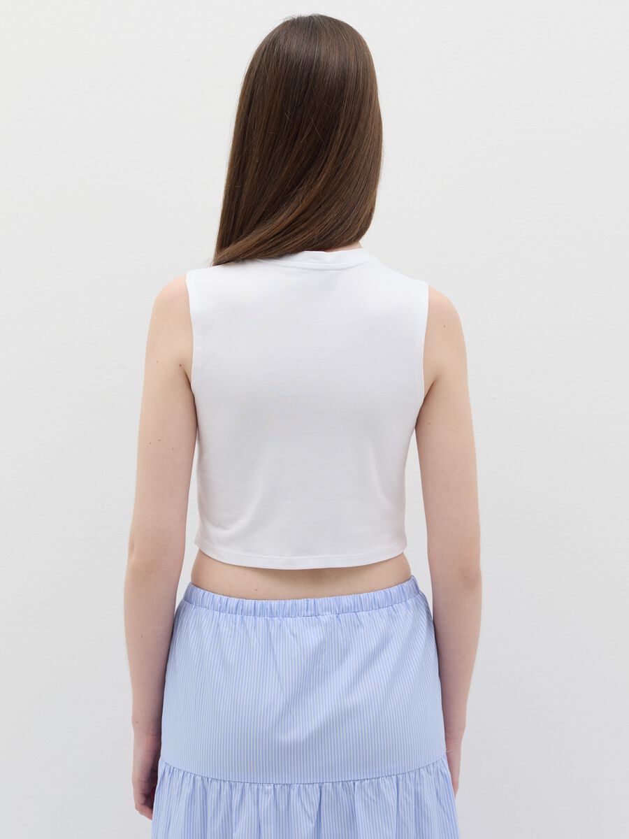 White cropped tank top_3