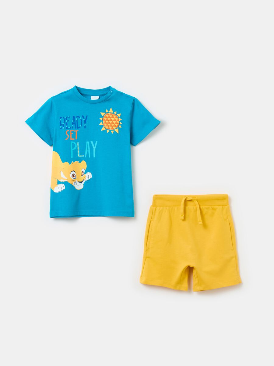 Cotton jogging set with The Lion King print_0