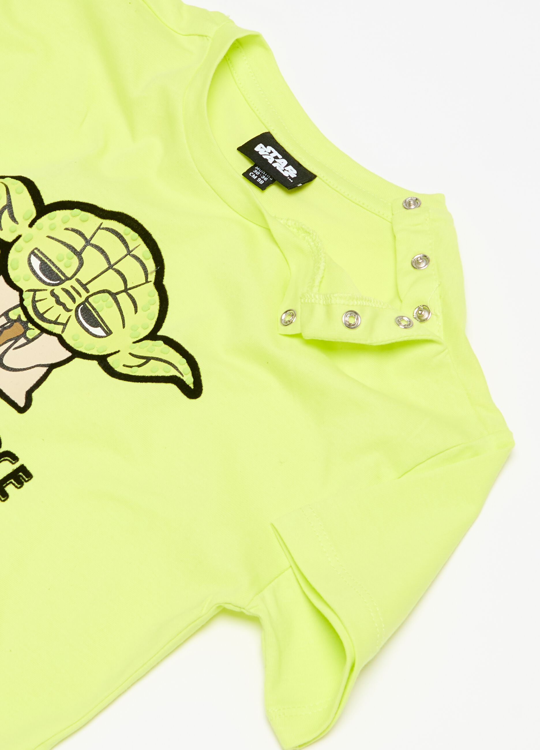 T-shirt in cotone con stampa Yoda