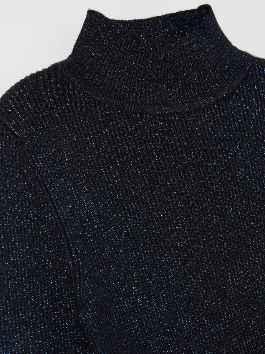 Pullover with high neck and lurex_5