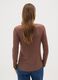 Brown Long Sleeve Stretch Maternity T-Shirt_3
