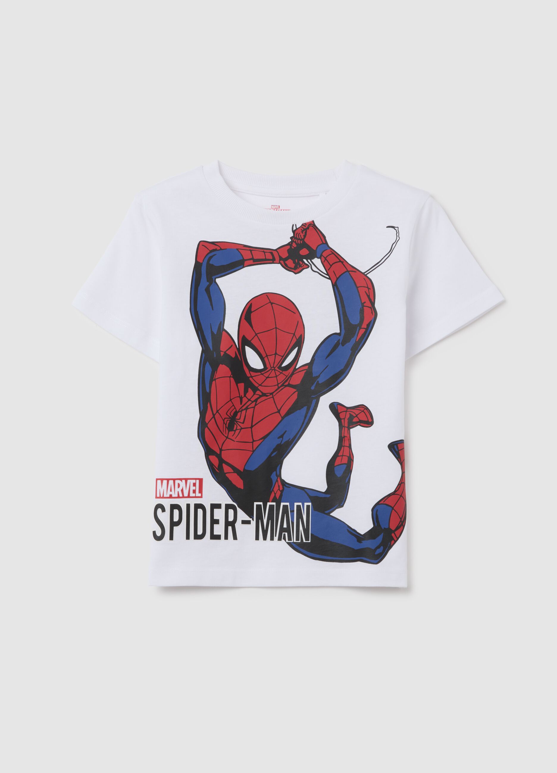 White T-shirt with Spider-Man print