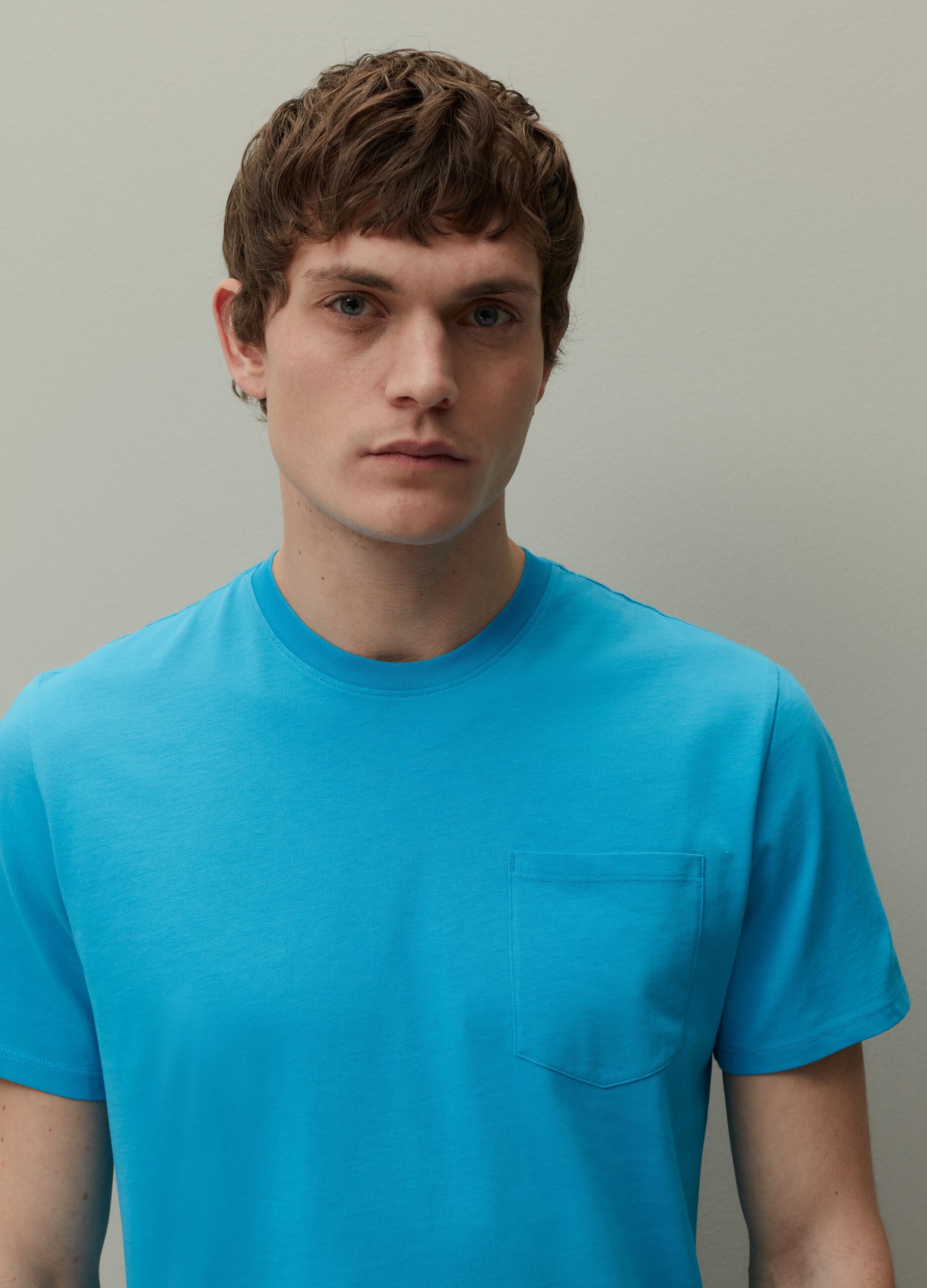 T-shirt in Supima cotton with pocket