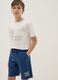 White pure cotton set with T-shirt and shorts_2