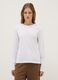 White long sleeve t-shirt in pure cotton regular fit_1