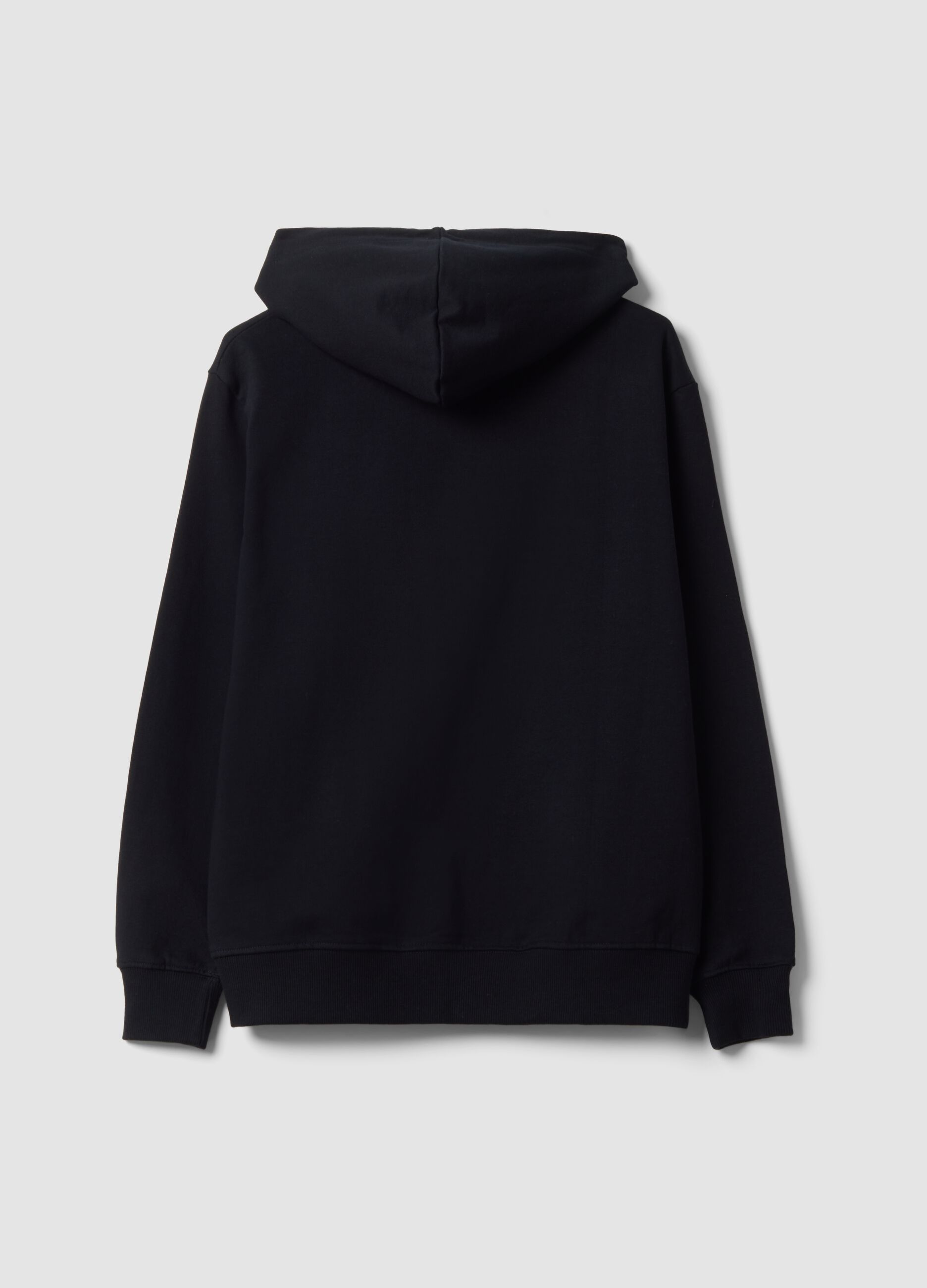 Black pure-cotton hoodie with Hard Rock Cafe logo