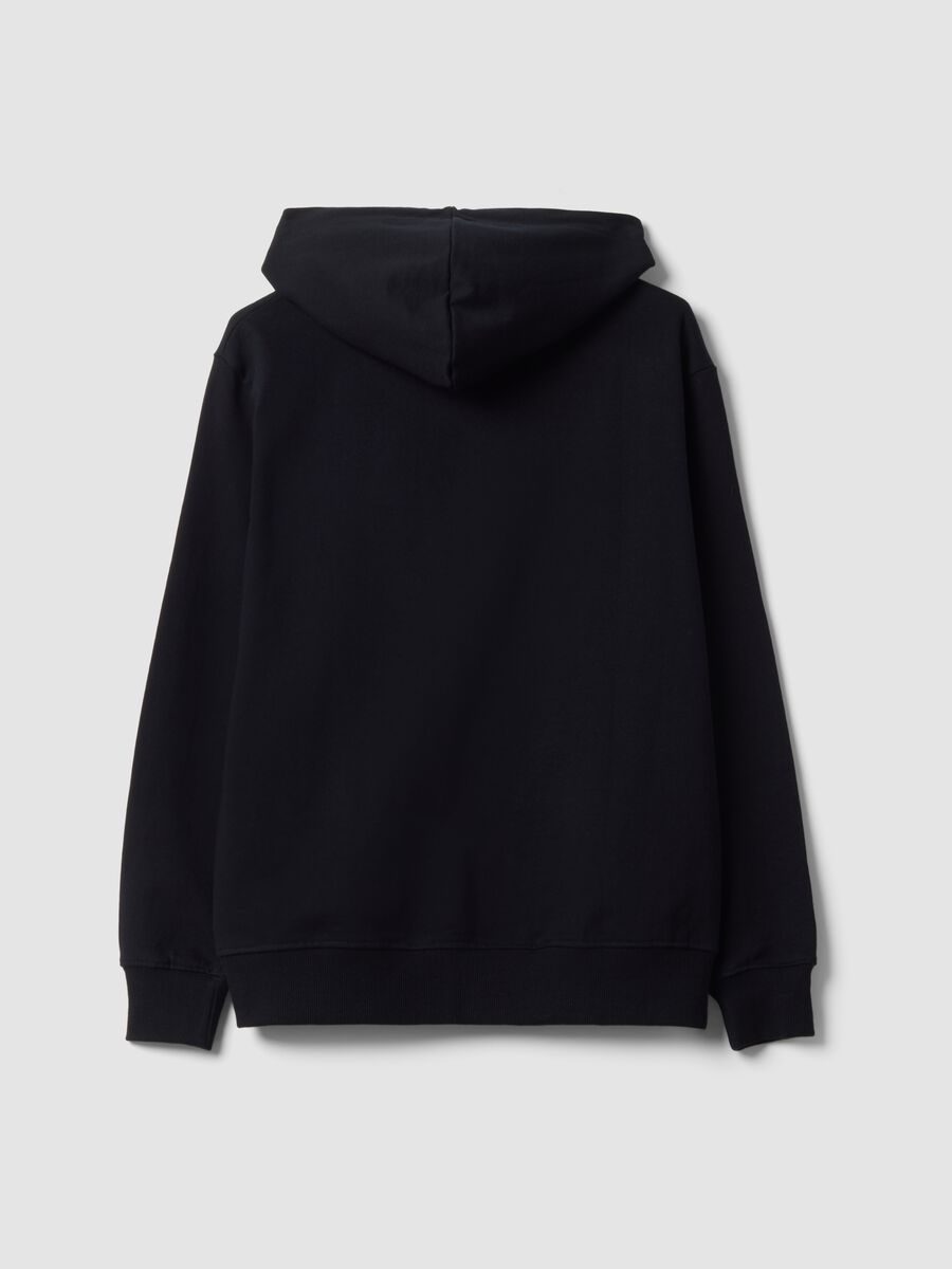 Black pure-cotton hoodie with Hard Rock Cafe logo_2