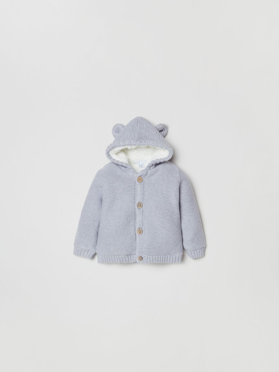 Giacca con cappuccio interno in sherpa_0