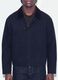 Blue cropped pure cotton padded jacket, oversized fit_3