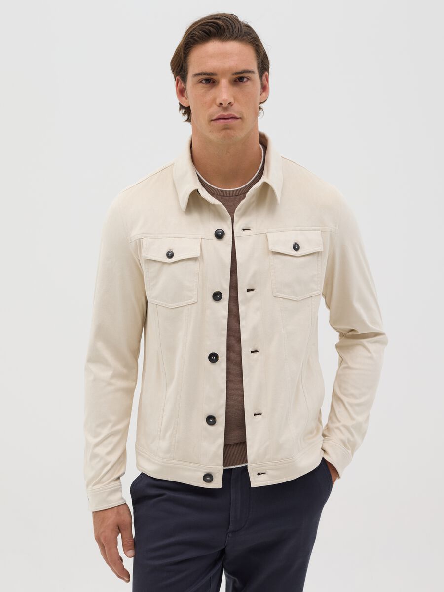 Beige suede shacket_0