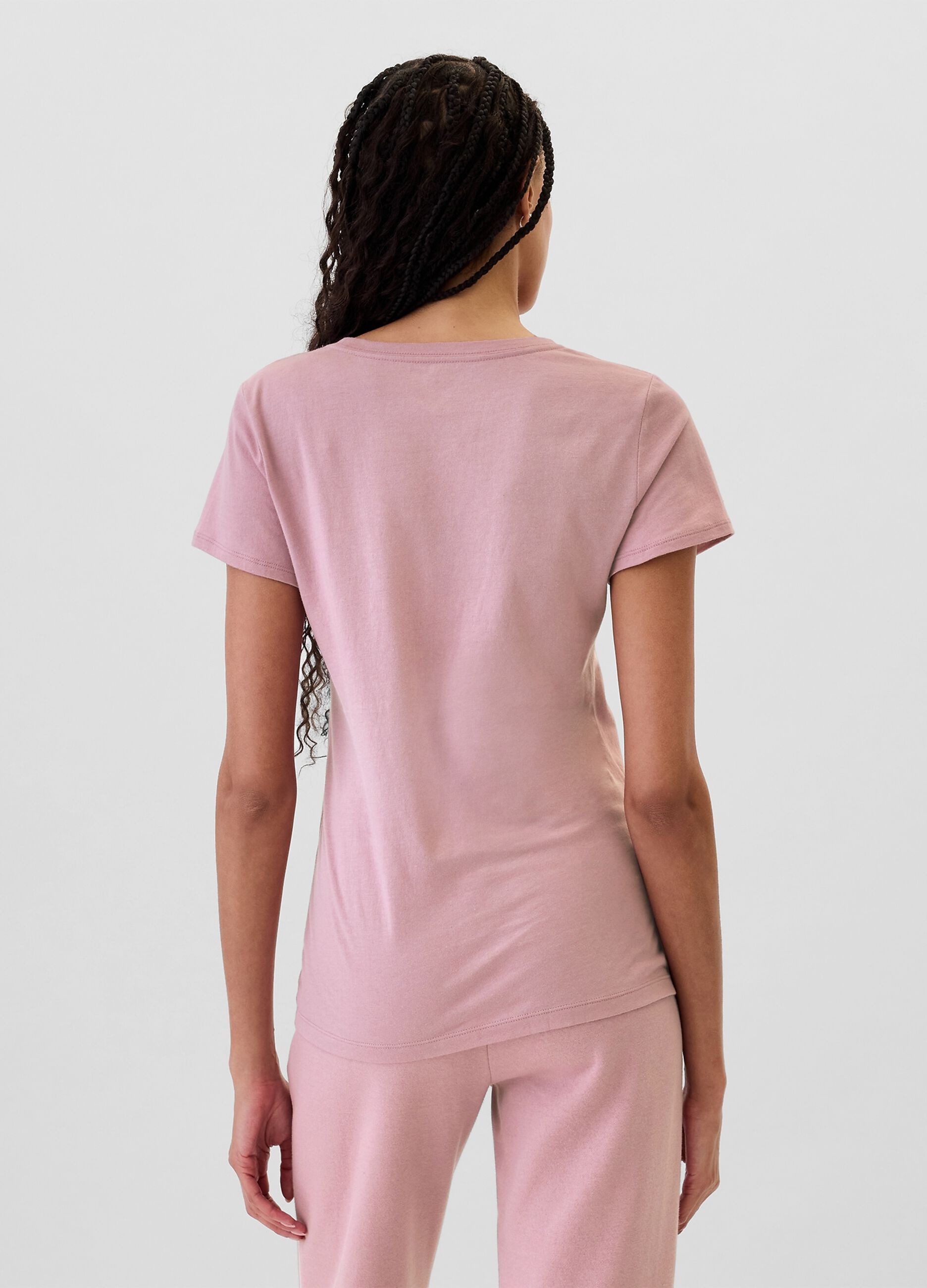 T-shirt with logo print in foil