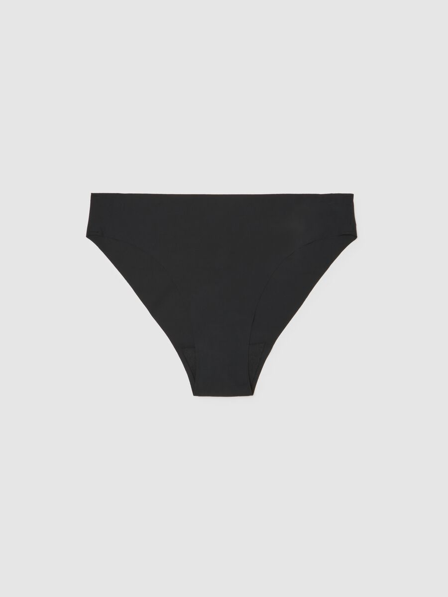 Slip in tessuto elasticizzato nero_4