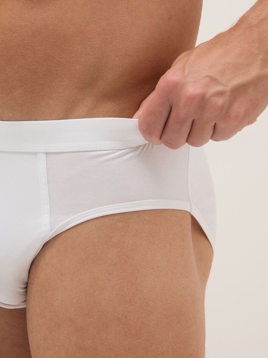 White regular fit stretch cotton slip two-pack_3