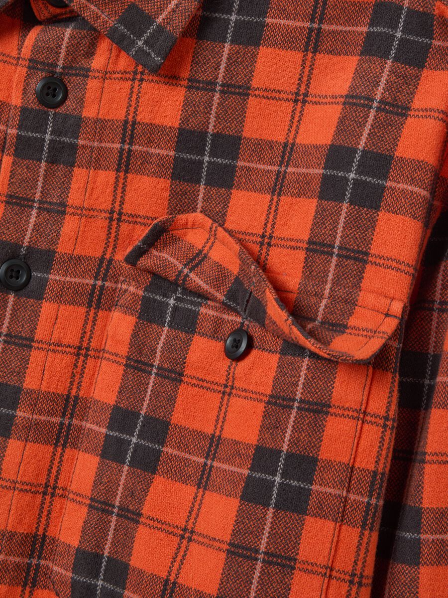 Check flannel shirt with pockets_5