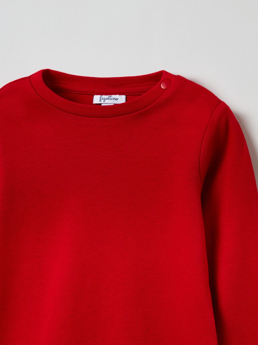 T-shirt maniche lunghe in cotone interlock_2