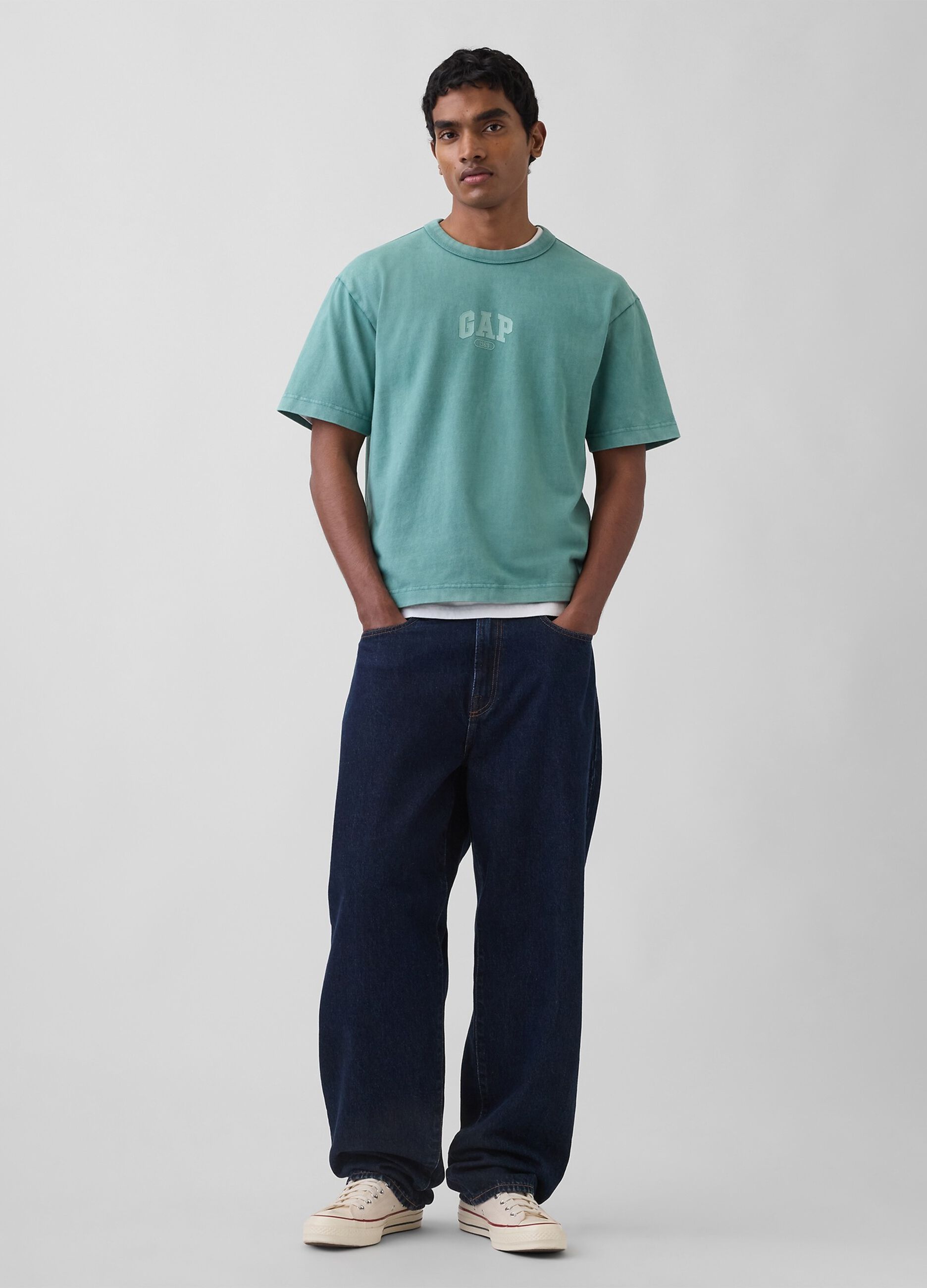 Pure cotton short-sleeve T-shirt