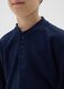 Boys' Blue Cotton Henley Shirt Regular Fit_2