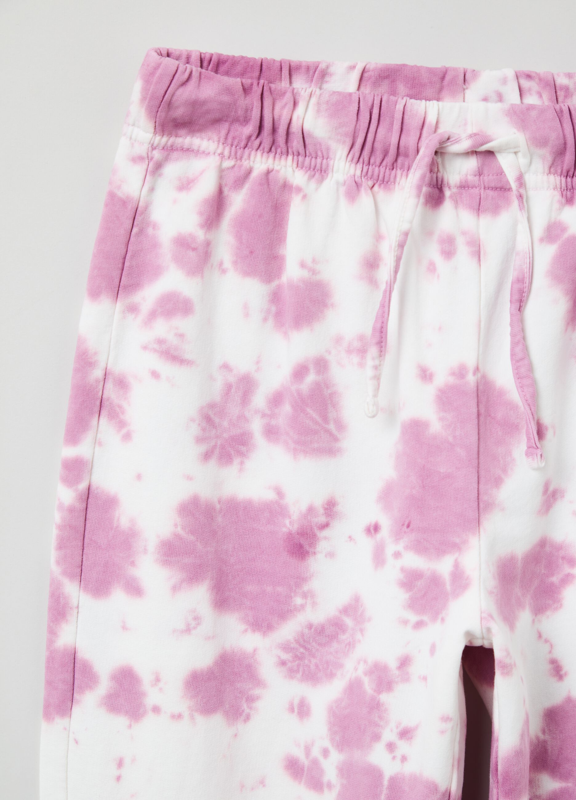 Joggers in cotone con stampa Tie Dye _2