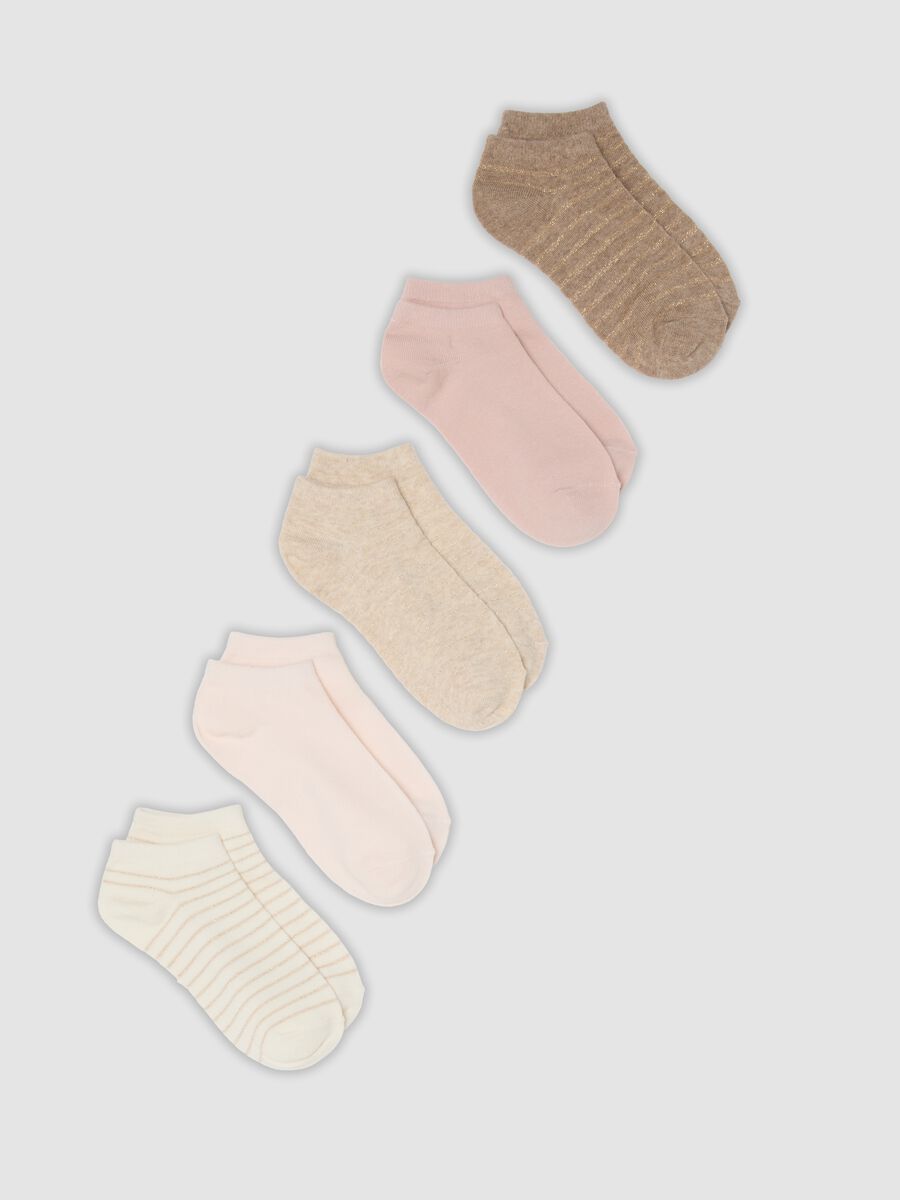 Five-pack of multicolour organic cotton-blend socks_0