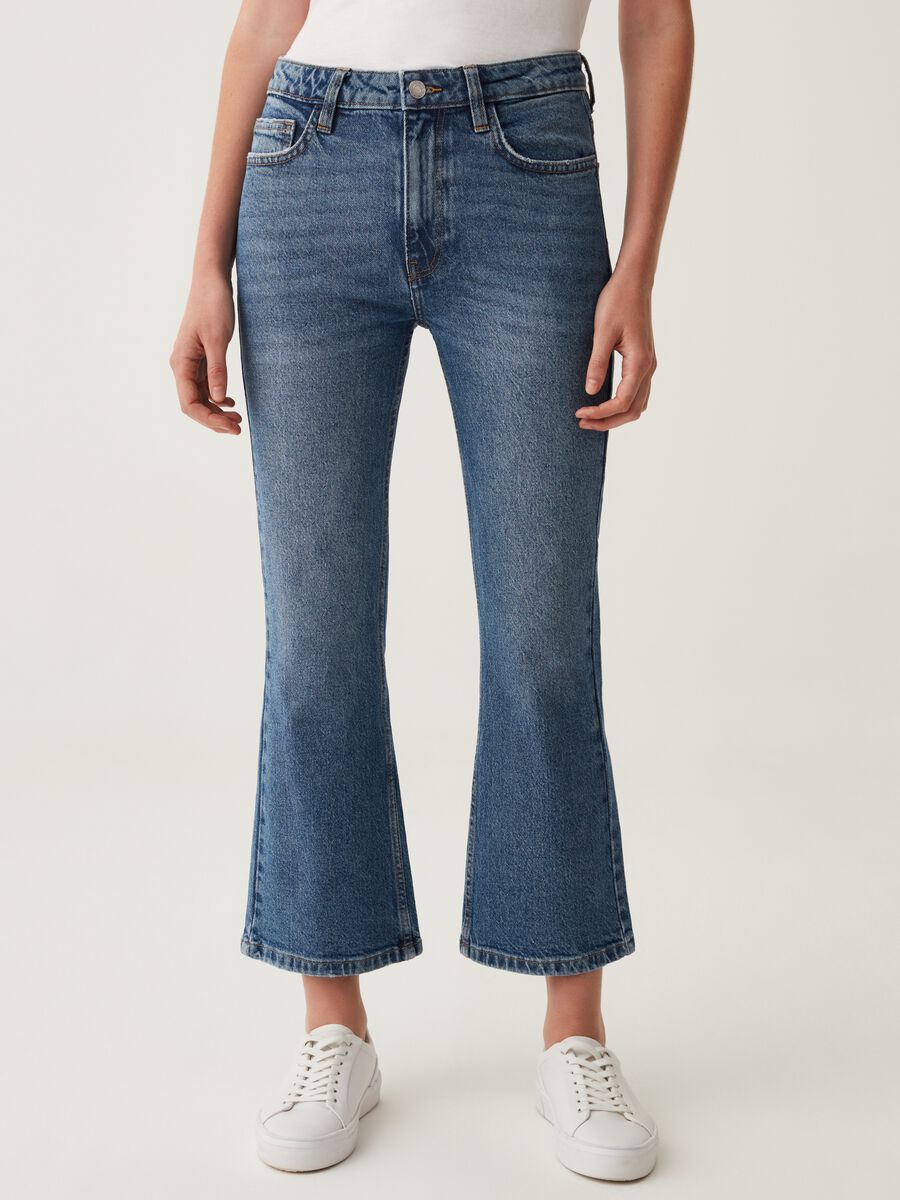 Jeans flare fit cropped_1