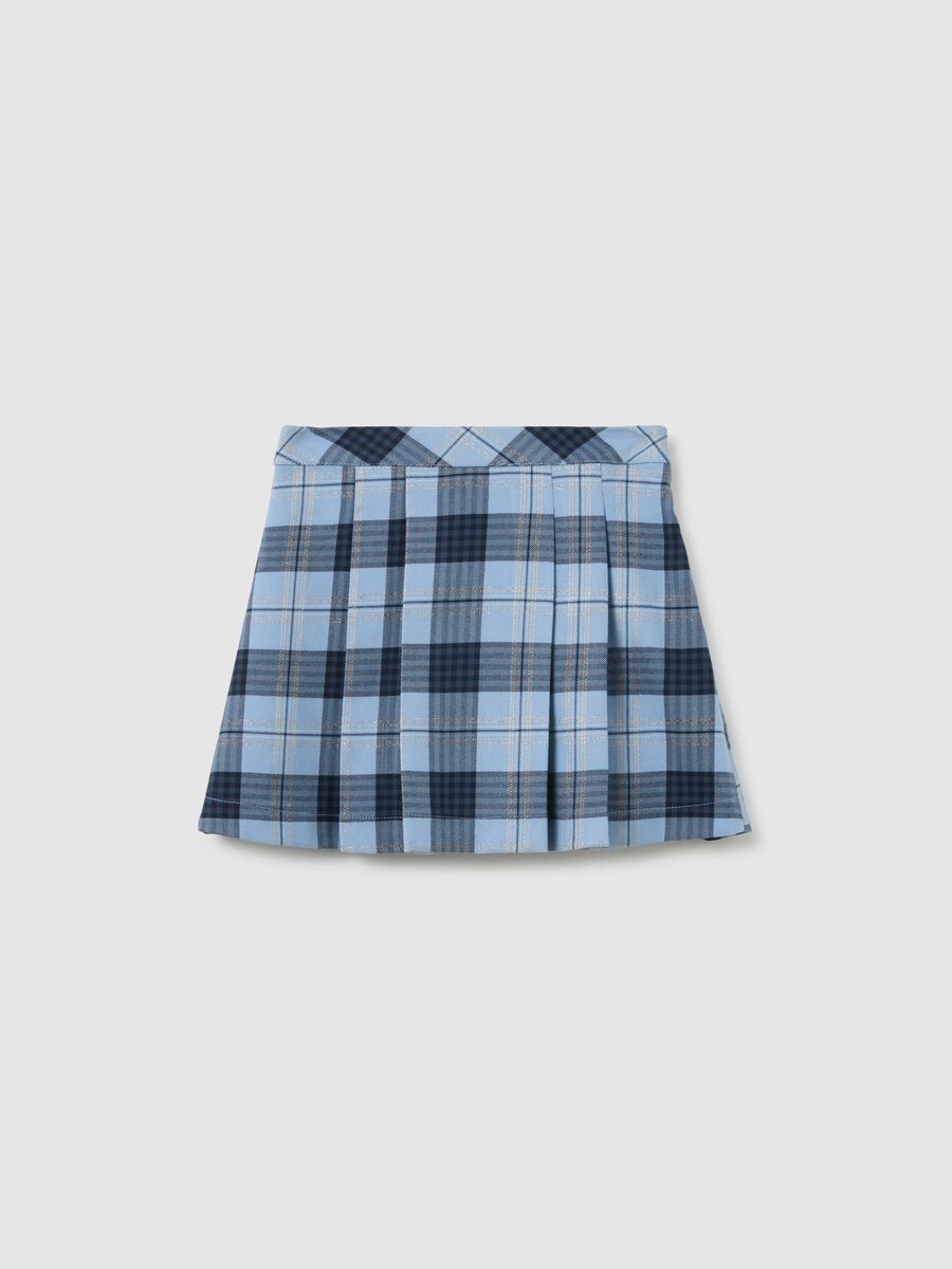 Gonna a quadri multicolor da bambina regular fit_0