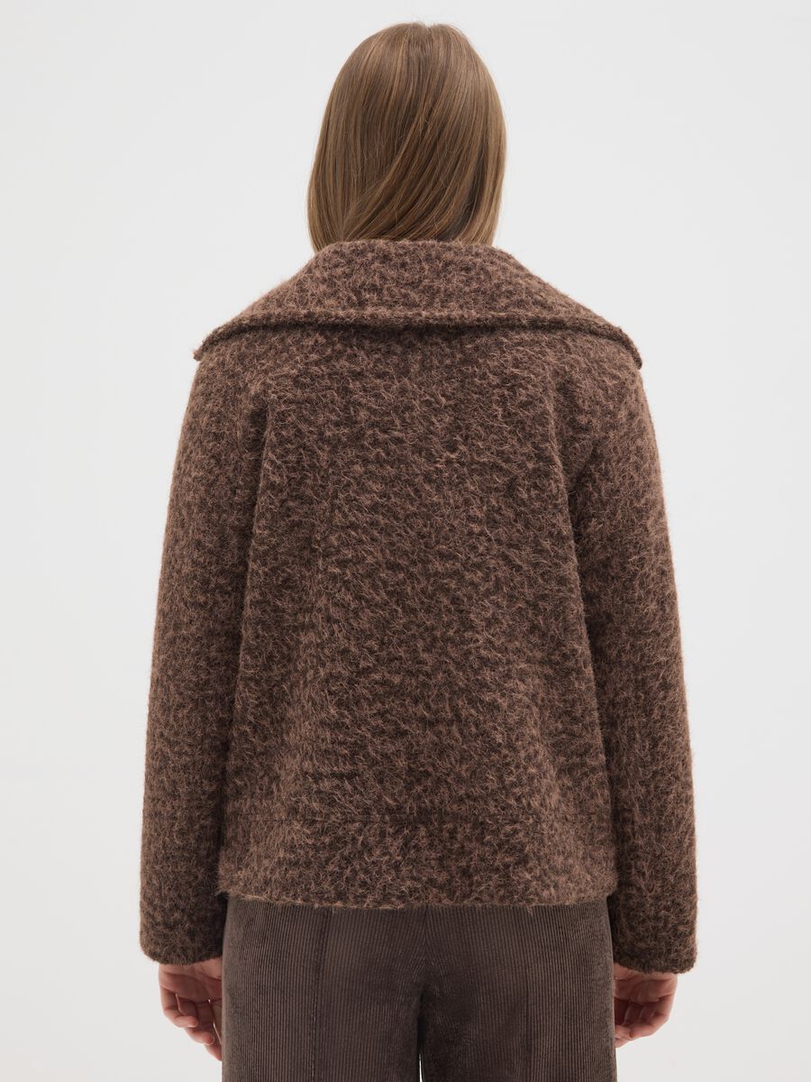 Giacca doppiopetto marrone regular fit con bottoni_2