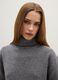 Grey high-neck pure wool jumper in regular fit_3