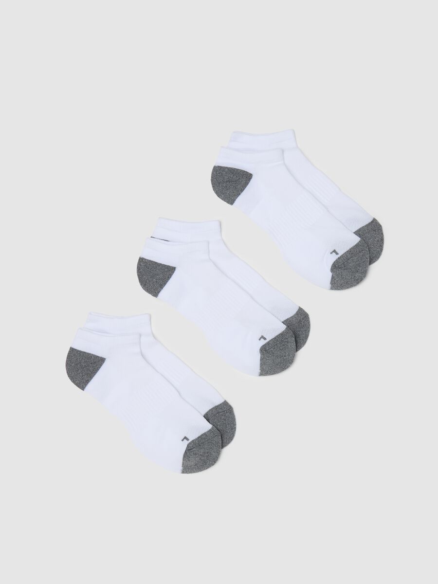 Three-pair pack sneaker liners with contrasting details_0