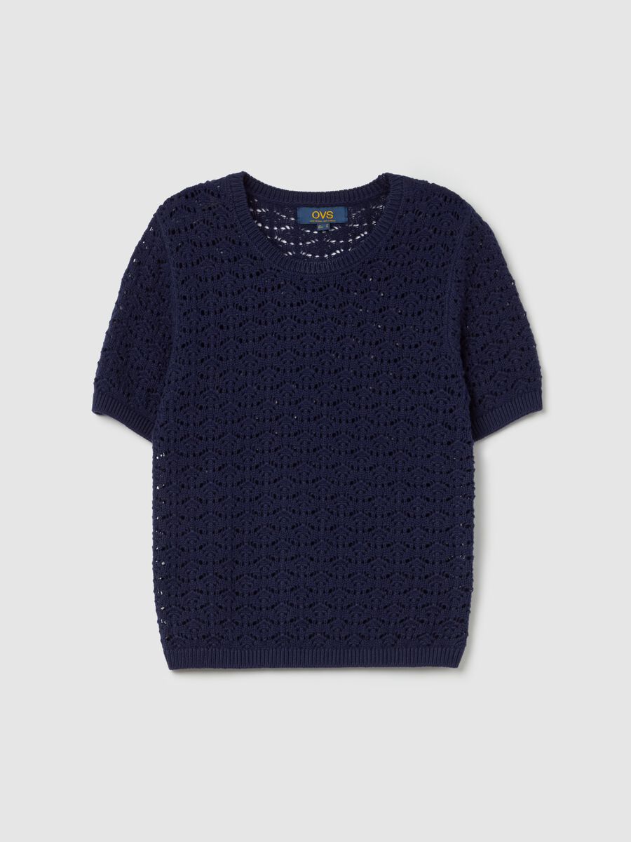 Crochet top with short sleeves_4