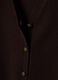 Brown V-neck button-up vest with oversized fit_5