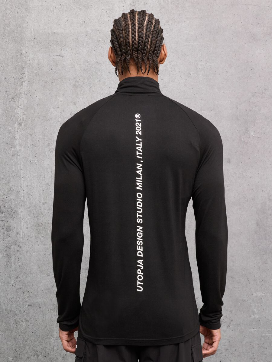 Half-Zip Light Sweater Black_1