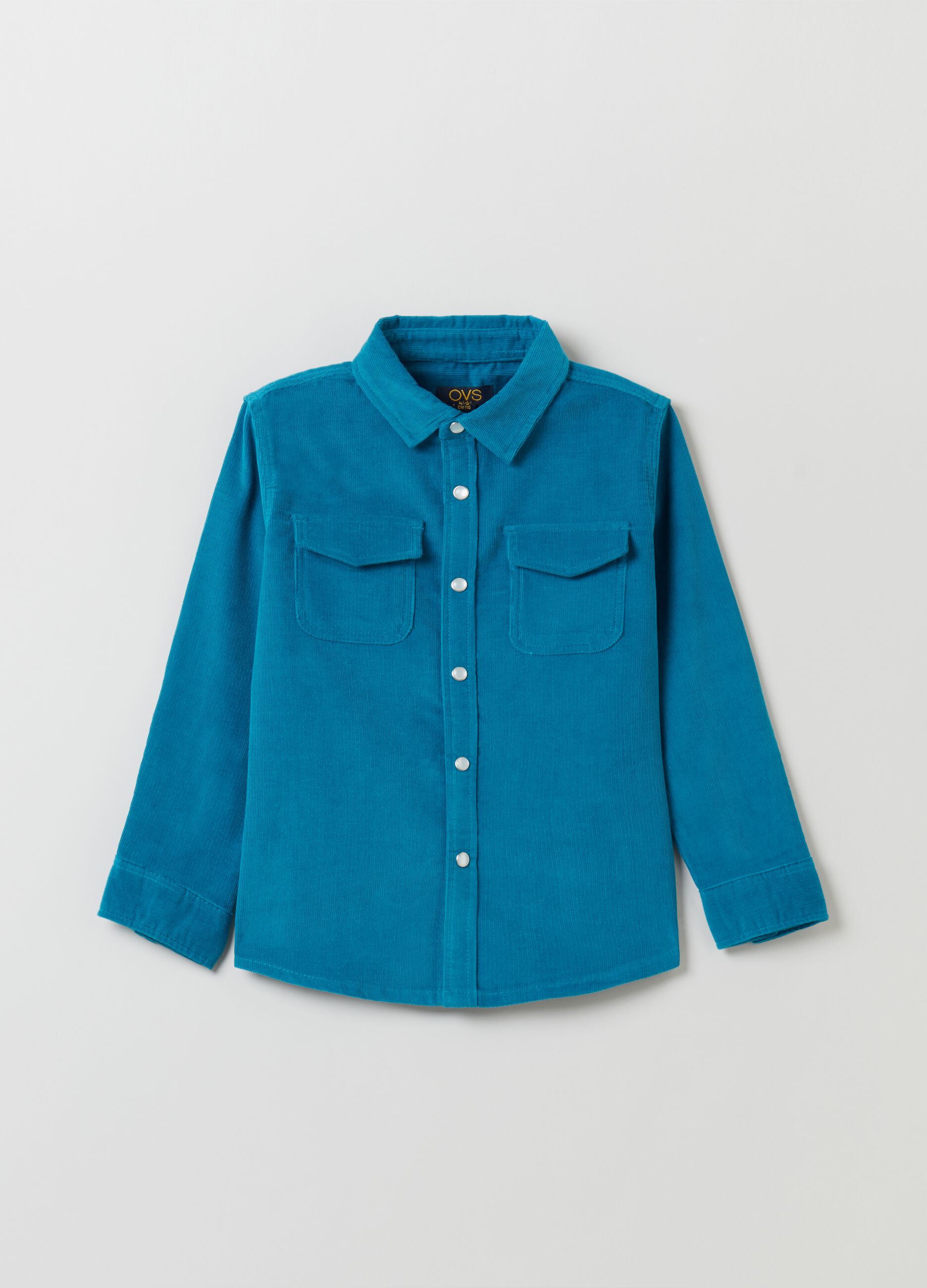 Camicia con bottoni automatici sale