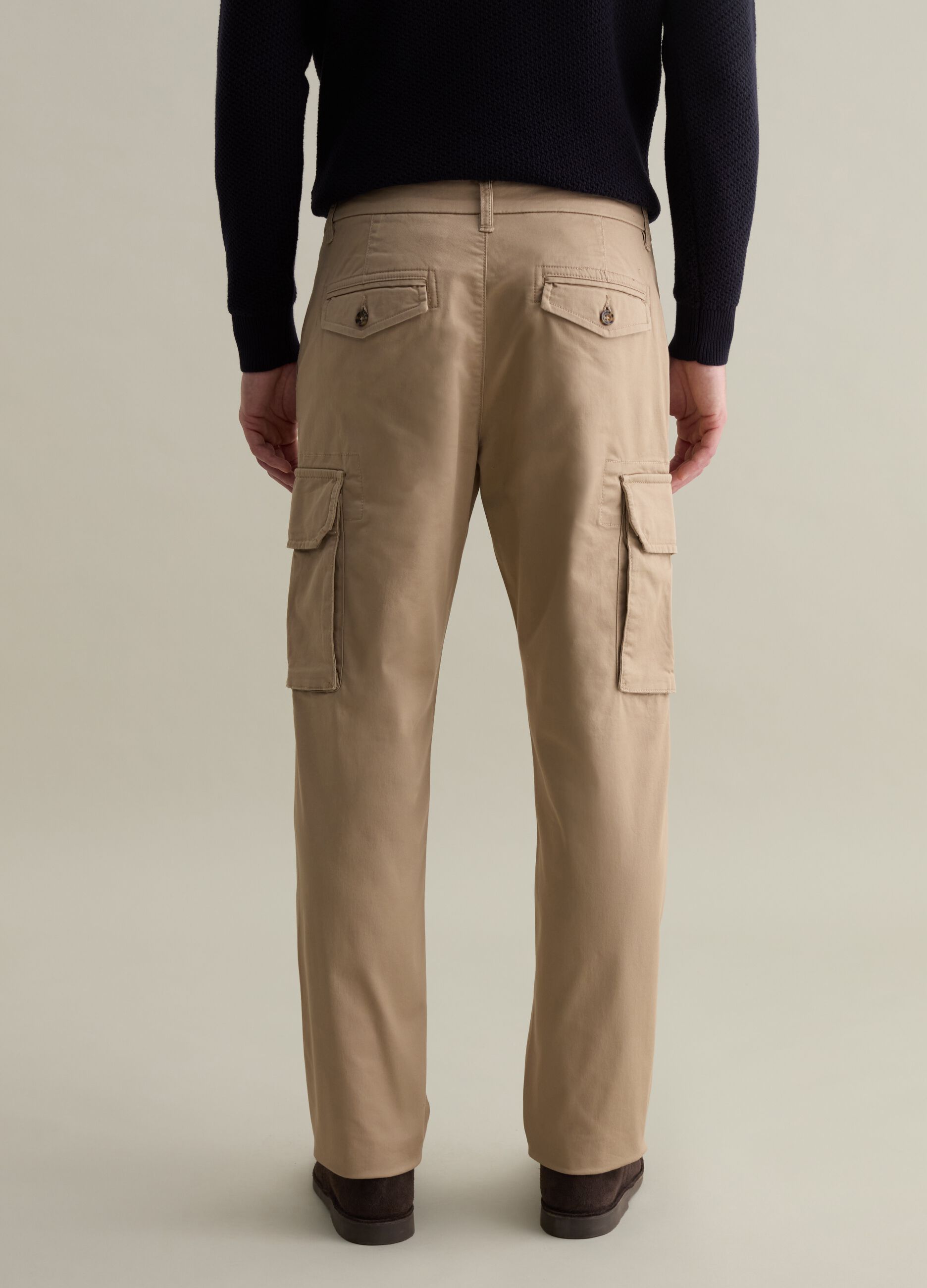 Cargo trousers in stretch cotton