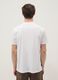 White pure cotton T-shirt with print, regular fit_3