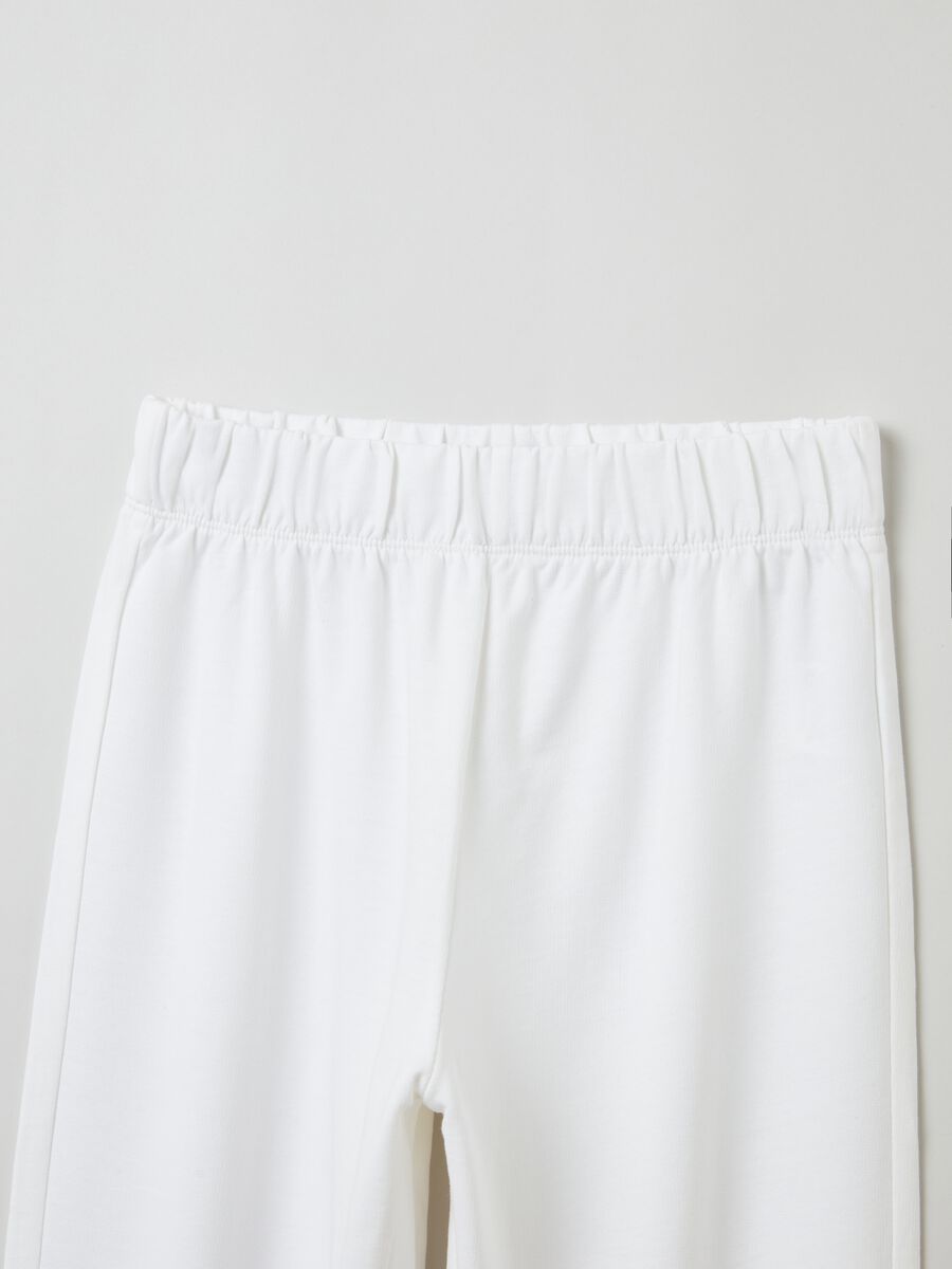 Joggers in cotone tinta unita_2