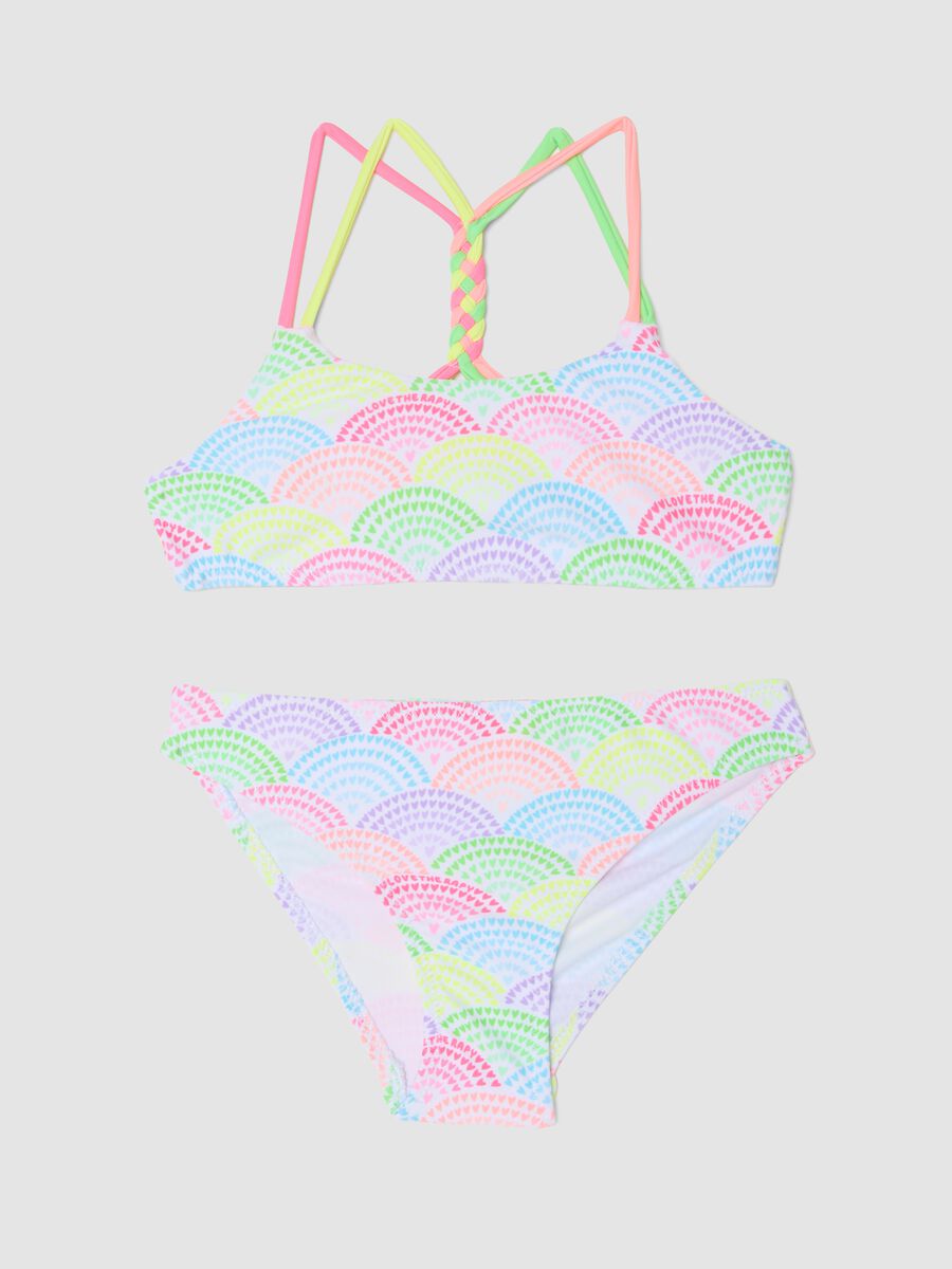 Bikini multicolor in tessuto elasticizzato_0