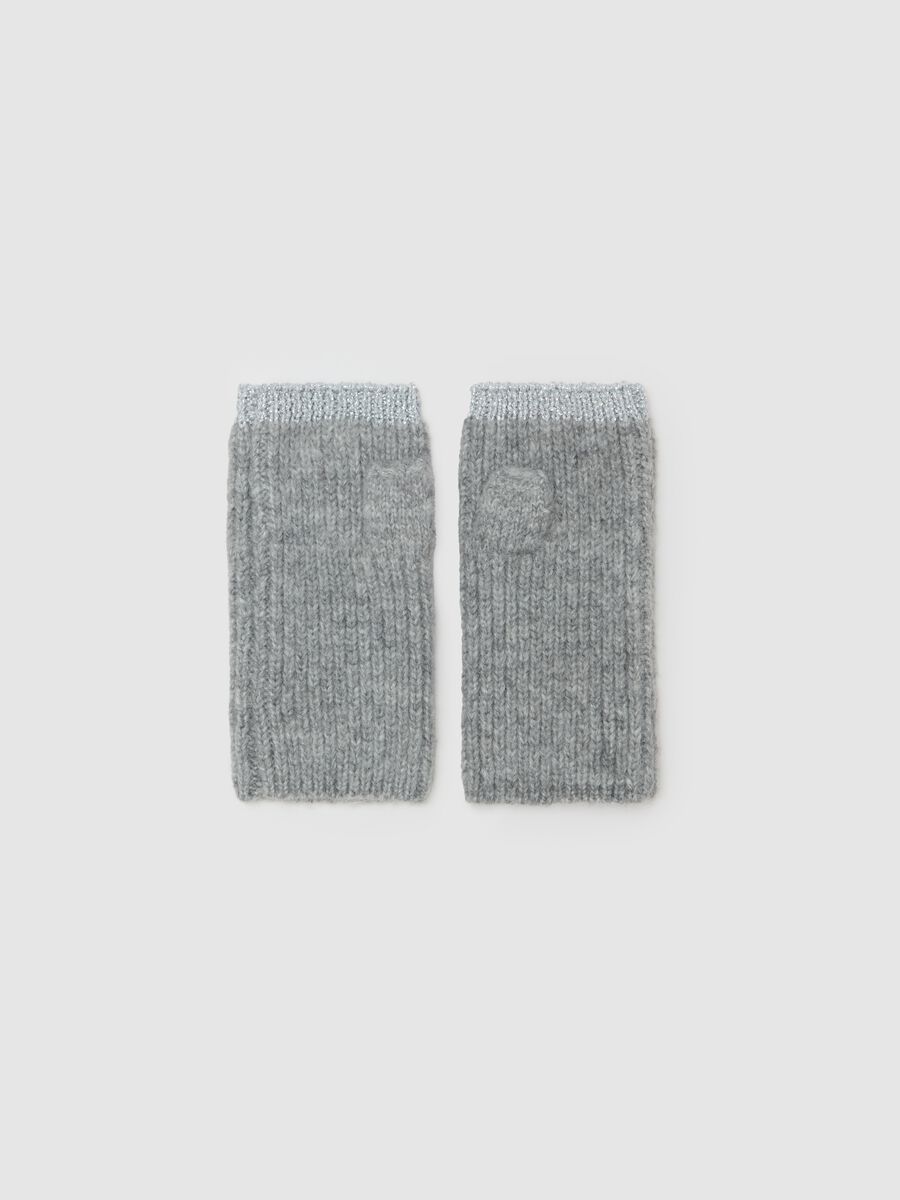 Fingerless gloves with lurex_1