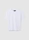 White pure cotton regular fit t-shirt_4