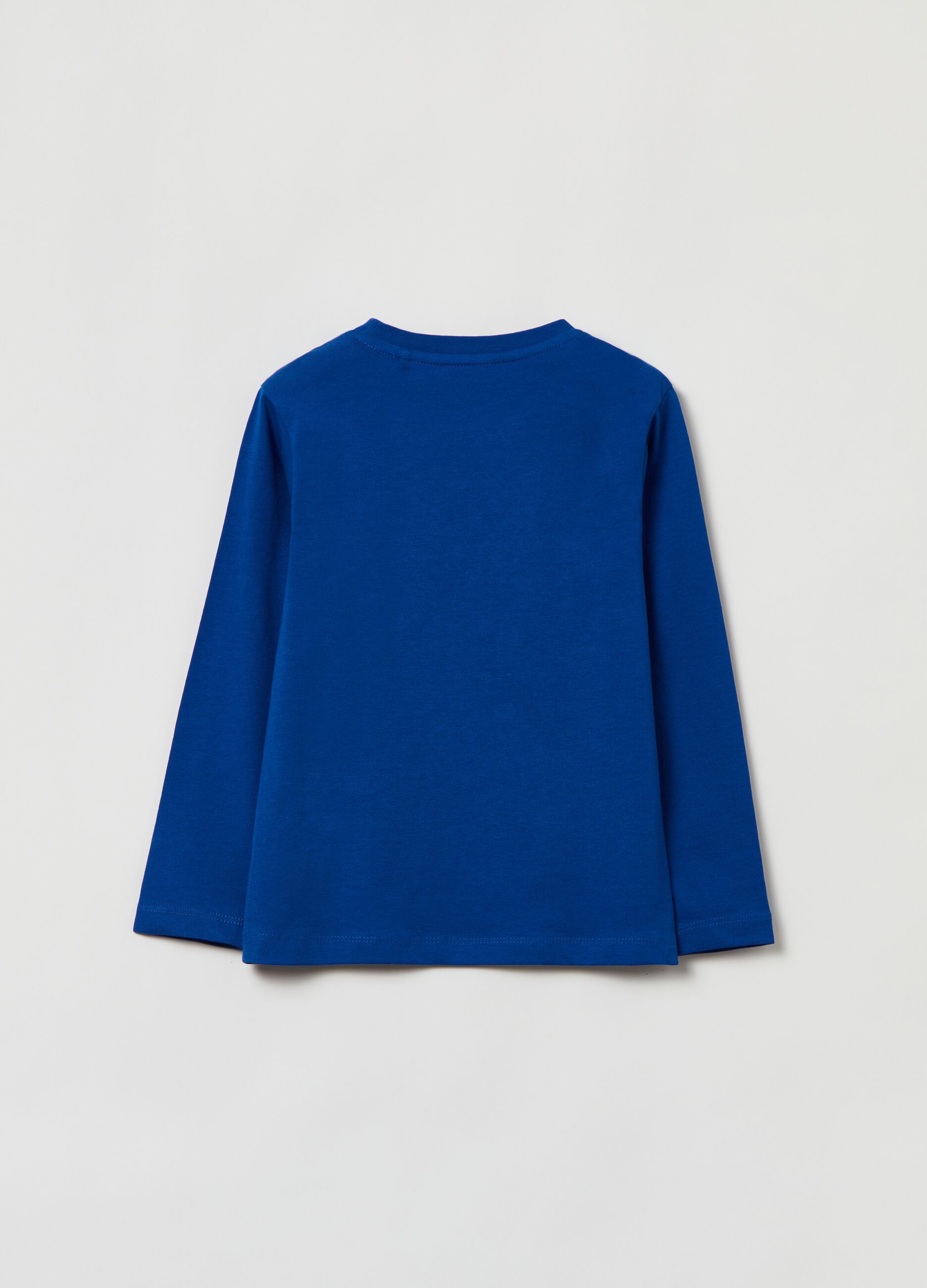 T-shirt in cotone con stampa lettering_1