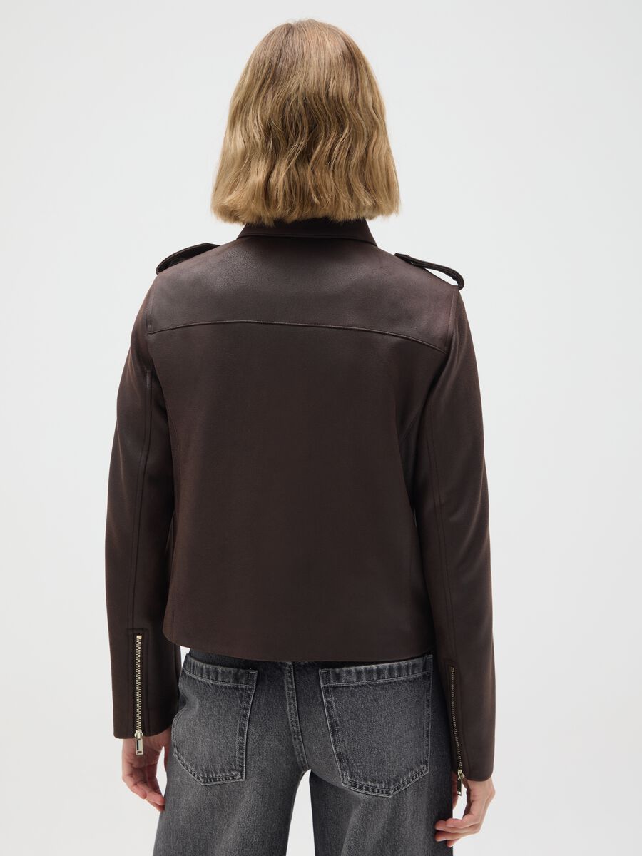 Brown Regular Fit Jacket_2