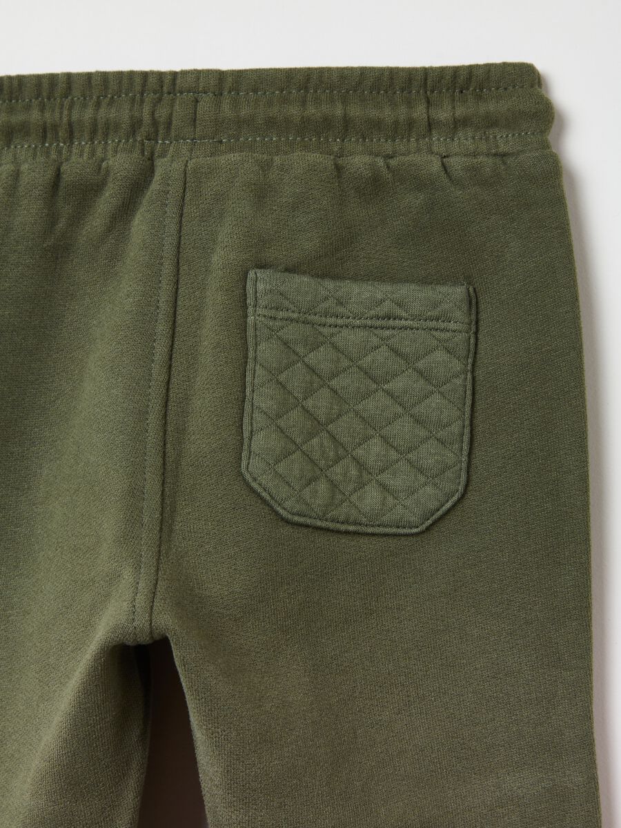 Fleece joggers with drawstring_2