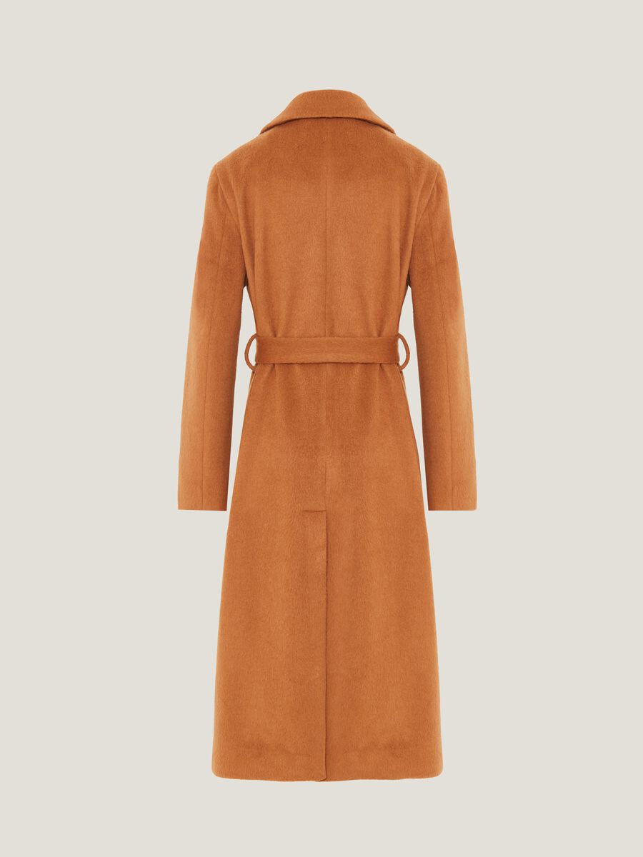 Cappotto lungo monopetto con cintura_4