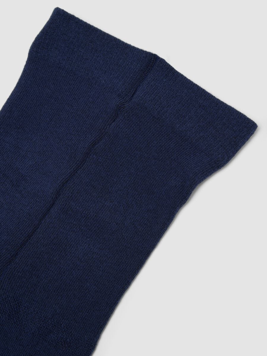 Collant blu notte in cotone organico elasticizzato_2