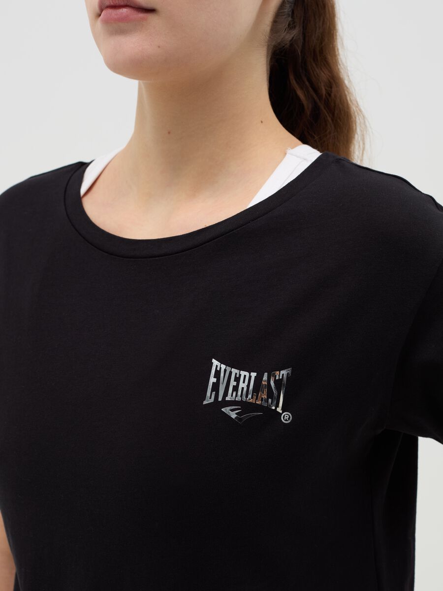 Layered-effect crop T-shirt with print_3